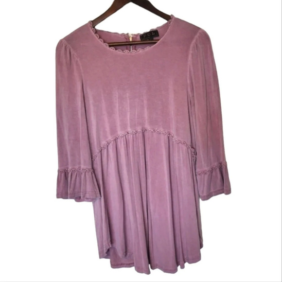 POL Baby Doll Flowy Whimsigoth Top - Picture 1 of 7
